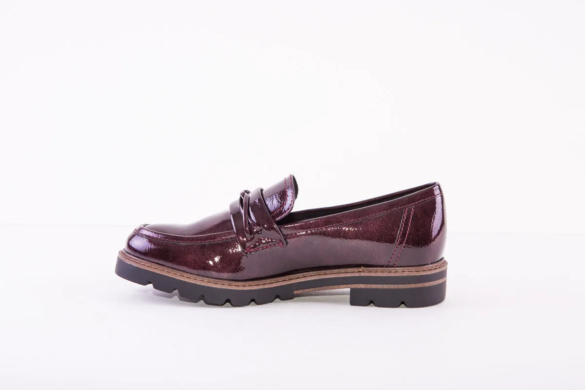 MARCO TOZZI 24704-580 FLAT LOAFER - BURGANDY