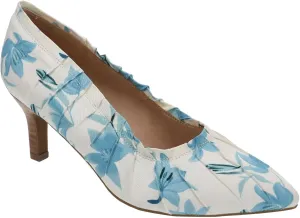 Masseys Women's Bella Pleated Mid Heel Pump