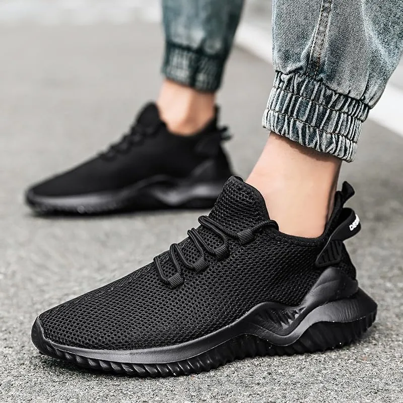 Men Fashion Sneakers Trainers for Men Breathable Lightweight Comfortable Outdoor Flat Shoes for Jogging Suitable for All Seasons