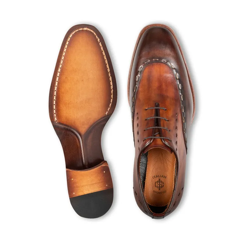 Men Handmade Leather Formal Oxford Shoes