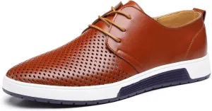 Men's Casual Oxford Shoes Lace-up Dress Shoes Comfortable Fashion Sneakers