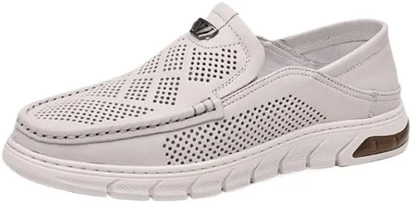 Men's Formal Business Mesh Slip-On Shoes Men Office Wedding Breathable Modern Loafers