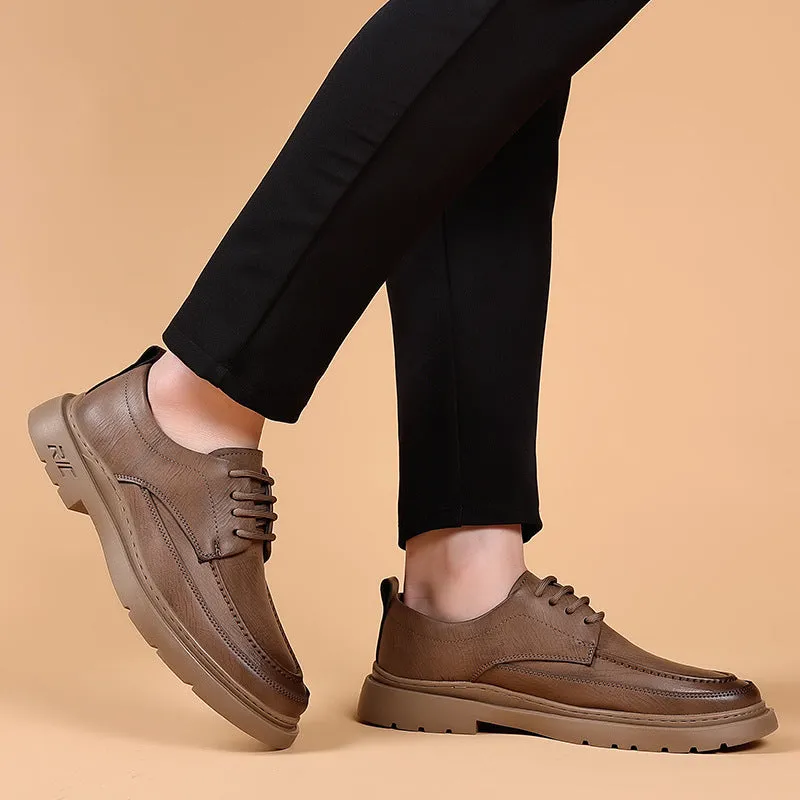 Men's Low-Top Oxford Business Leather Shoes (In Stock)