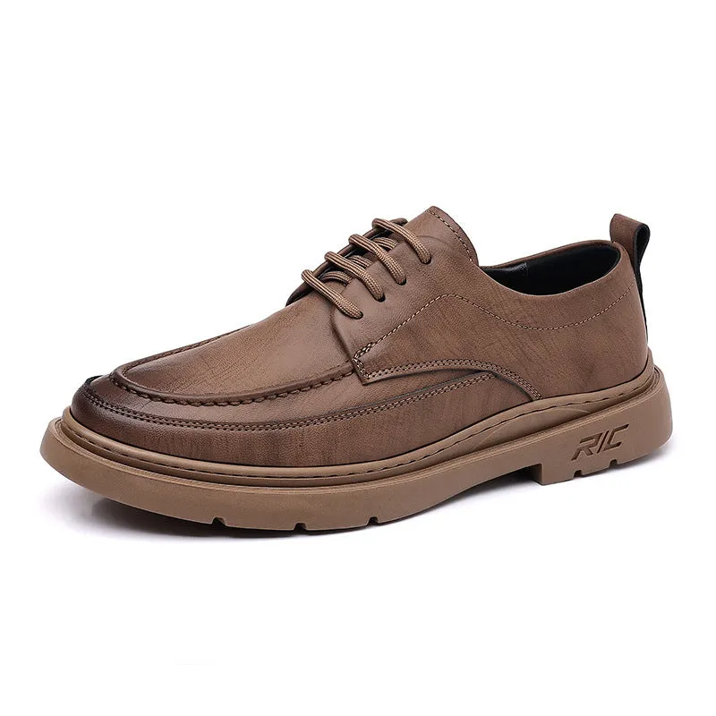 Men's Low-Top Oxford Business Leather Shoes (In Stock)