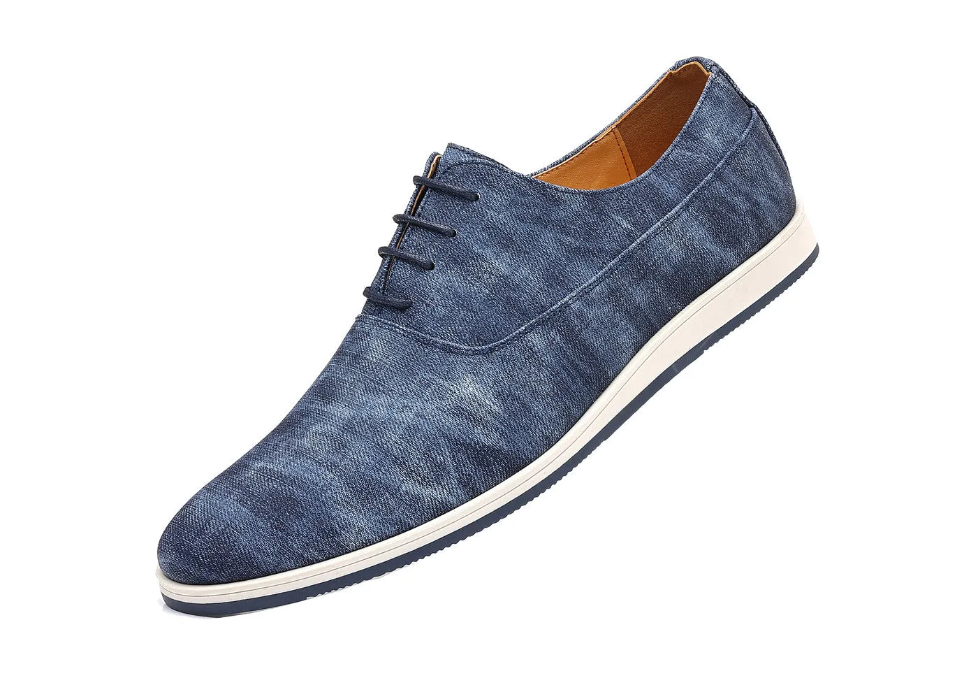 Men's Plain Toe Denim Oxfords