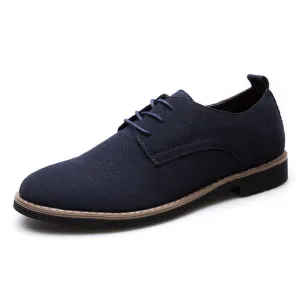 Men's Suede Dress Shoes Casual Lace Up Oxfords Shoes