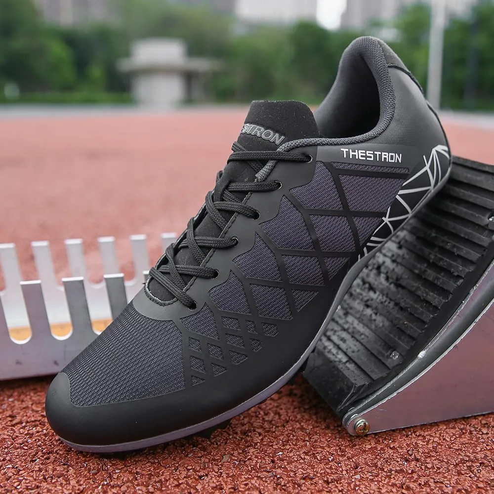 Mens Womens Boys Girls Spikes Athletics Racing Running Shoes Track and Field Sneaker …