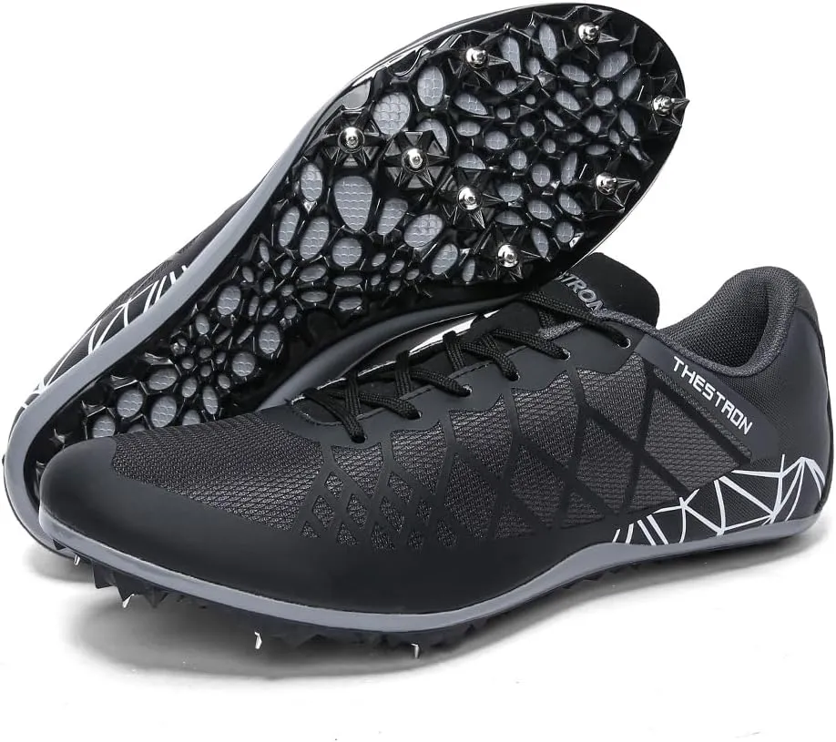 Mens Womens Boys Girls Spikes Athletics Racing Running Shoes Track and Field Sneaker …