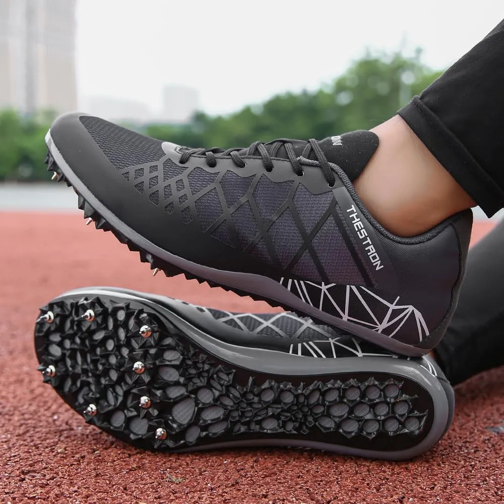 Mens Womens Boys Girls Spikes Athletics Racing Running Shoes Track and Field Sneaker …