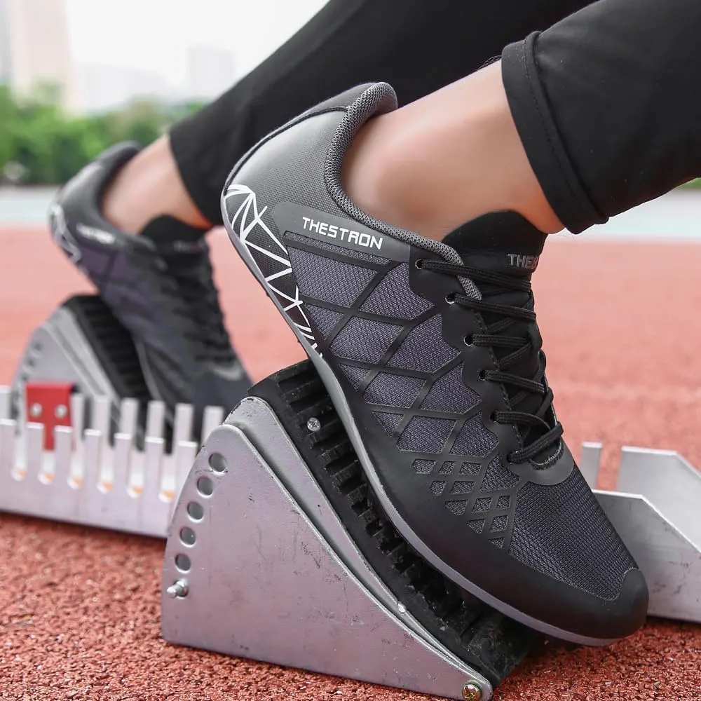 Mens Womens Boys Girls Spikes Athletics Racing Running Shoes Track and Field Sneaker …
