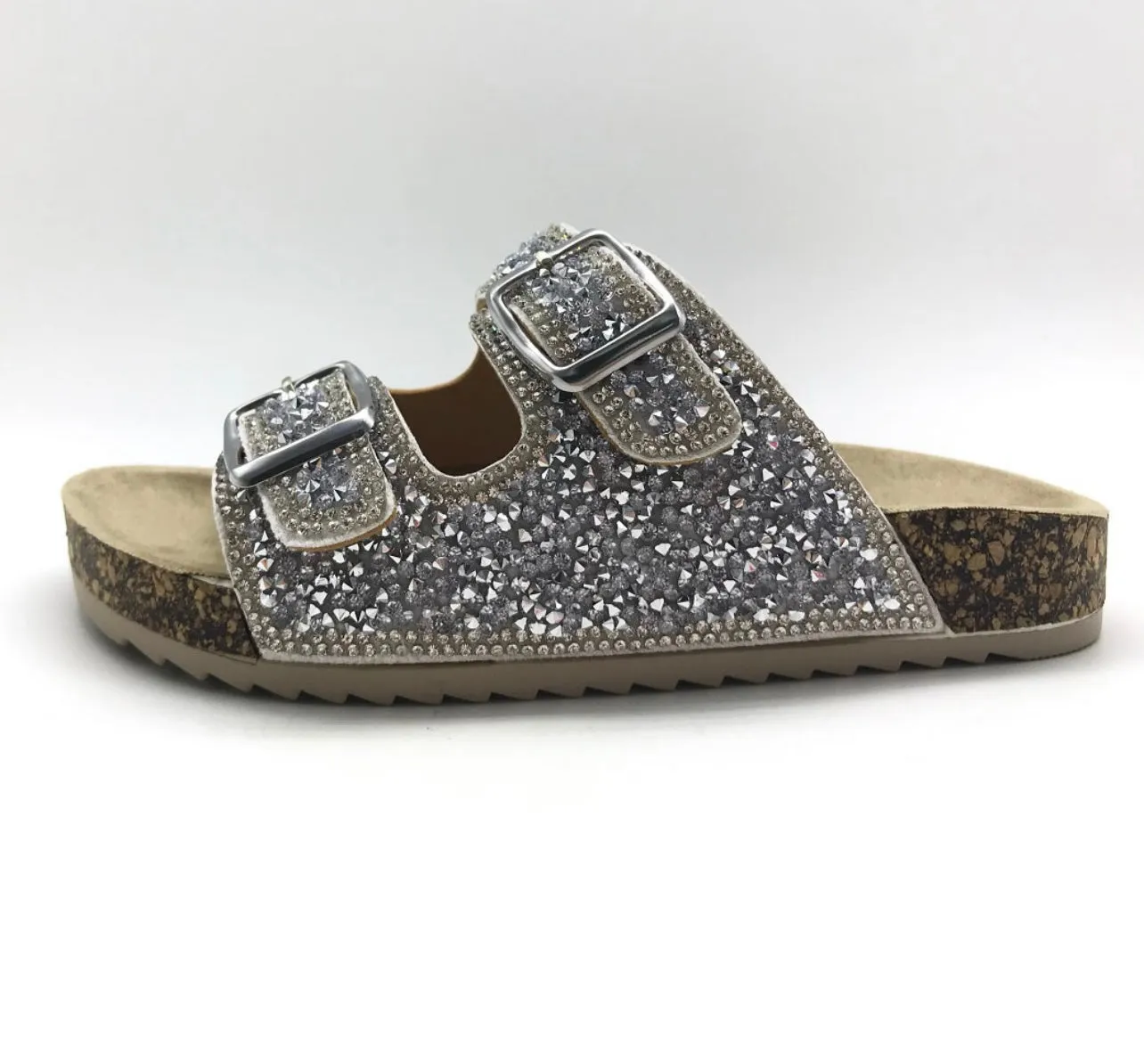 Mia Rhinestone Slide Sandal