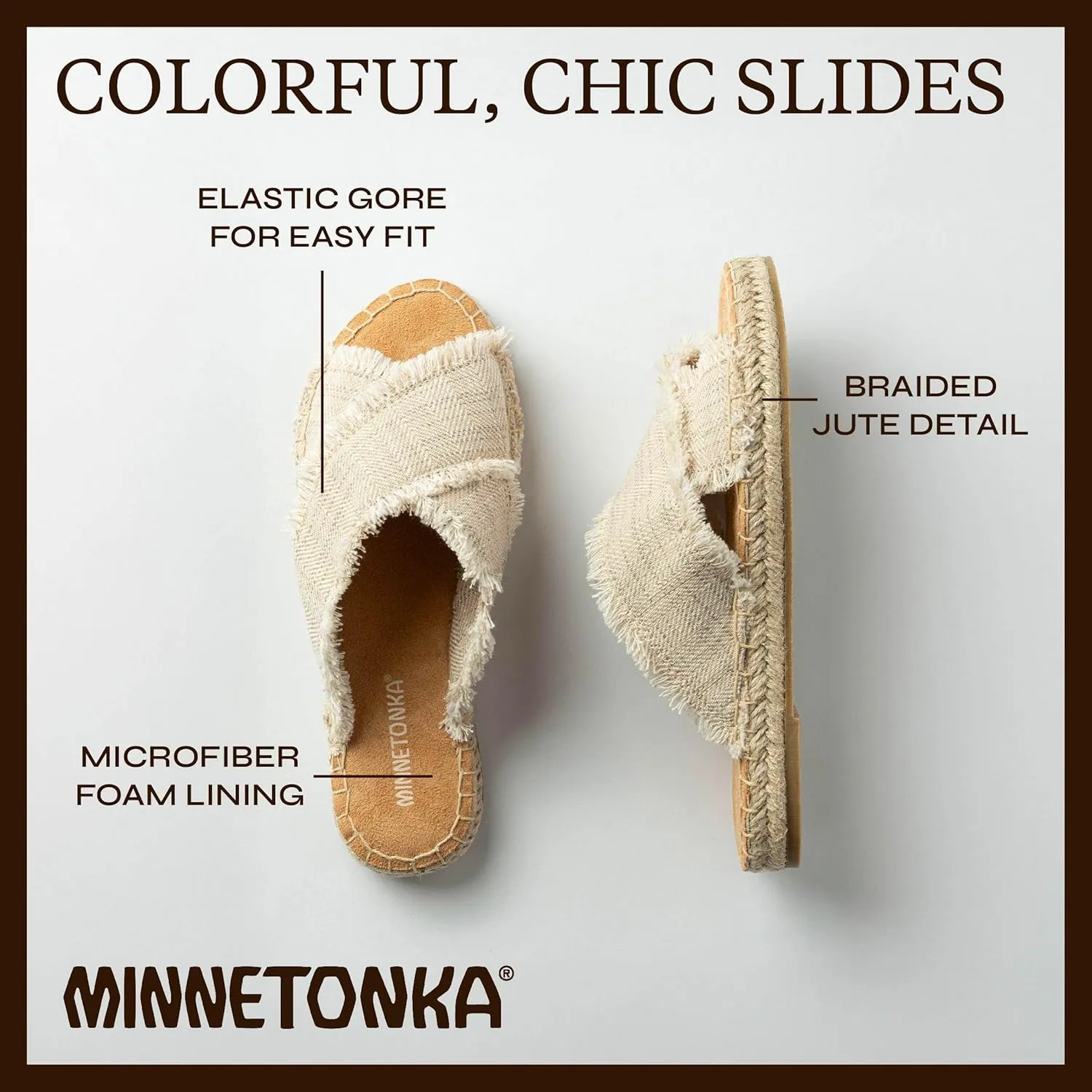 Minnetonka Women's Pepper, Pemma and Posey Slide Sandal