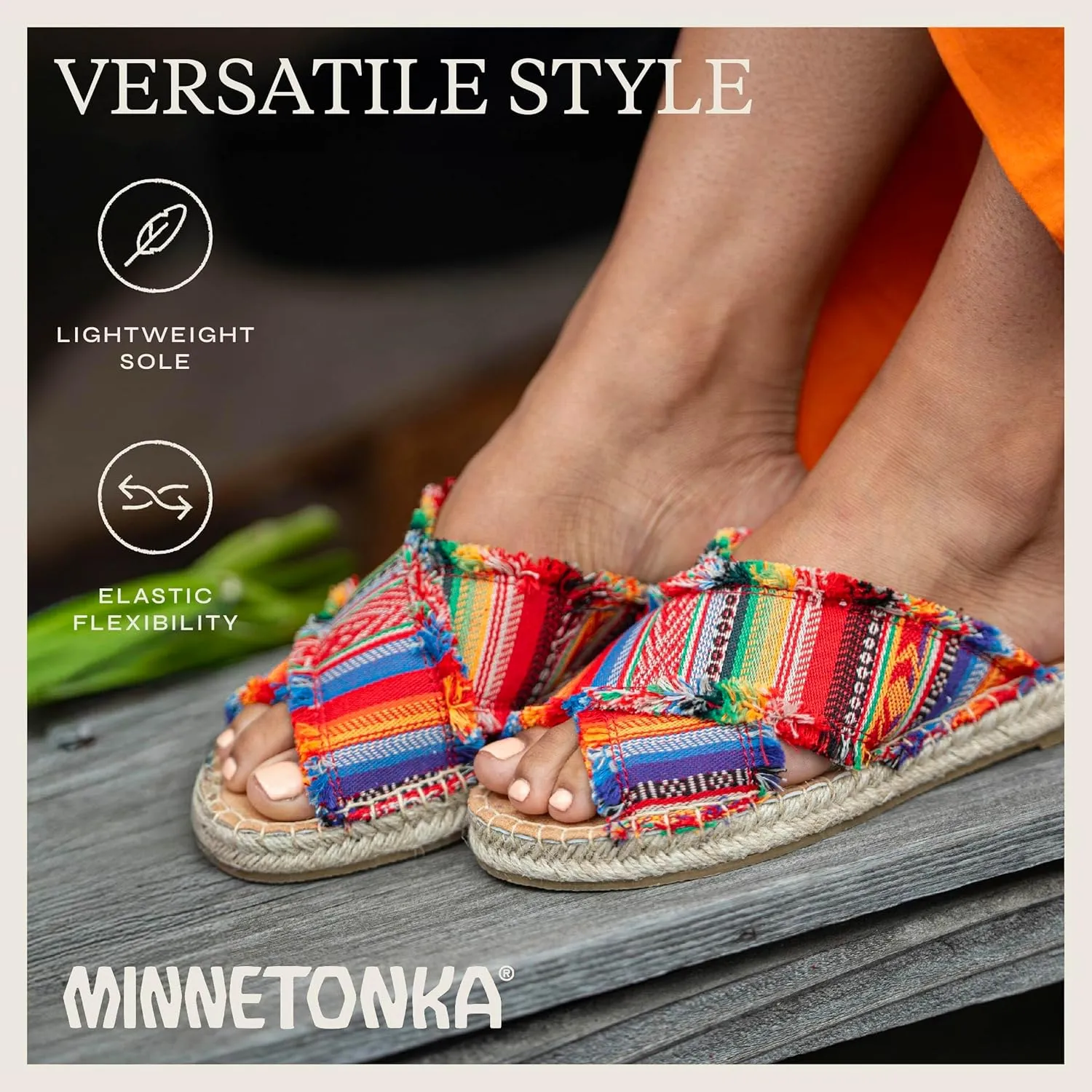 Minnetonka Women's Pepper, Pemma and Posey Slide Sandal