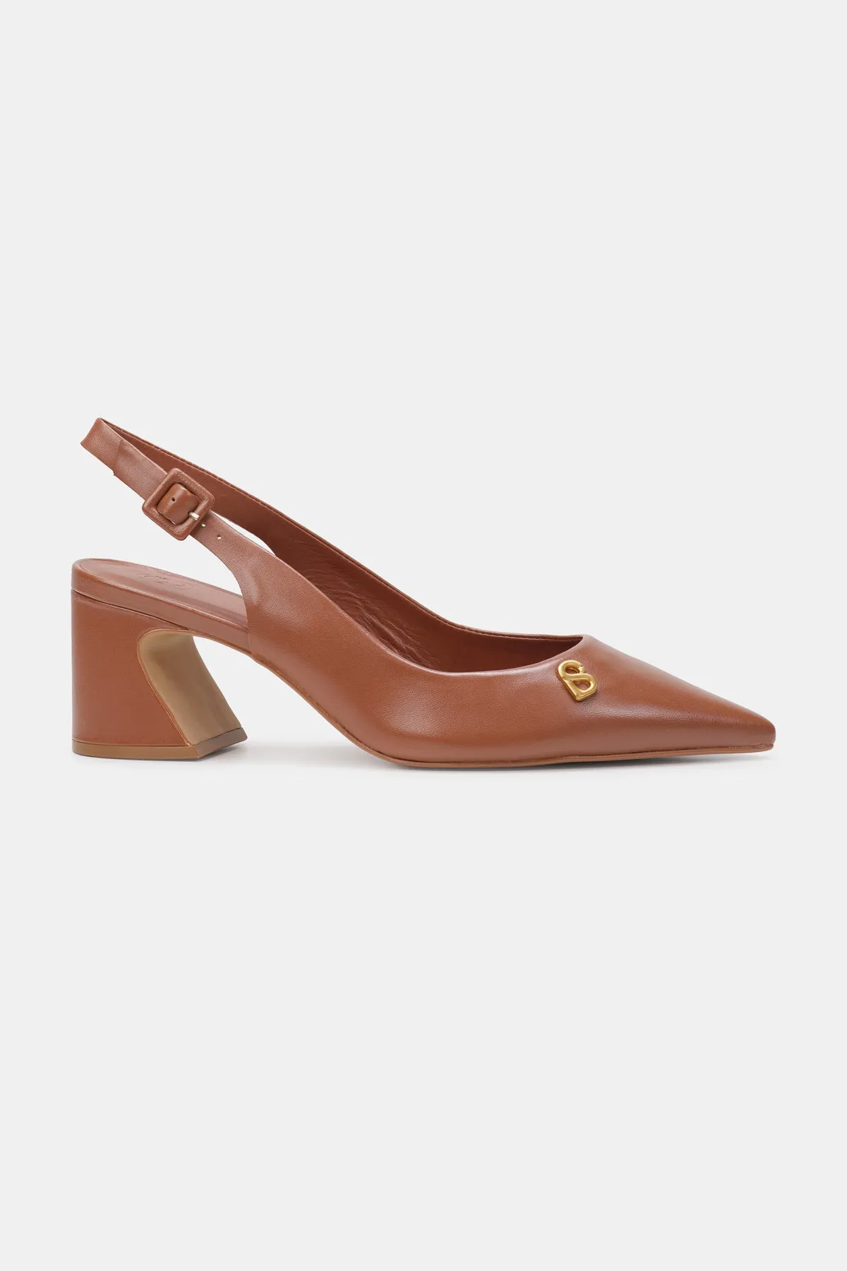 Mona Slingback Pump - Brown