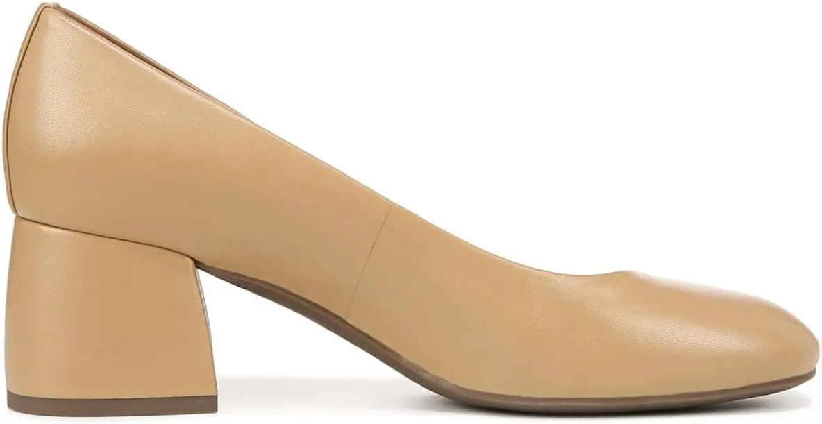 MOOMMO Women Classic Chunky Block Heel Suede Pumps Round Closed Toe Slip On 2" Low Thick Heels Dress Shoes Matte Patent Spring Fashion Office Ladies Work Pump Basic Shoe Elegant Wedding 4-11 M US