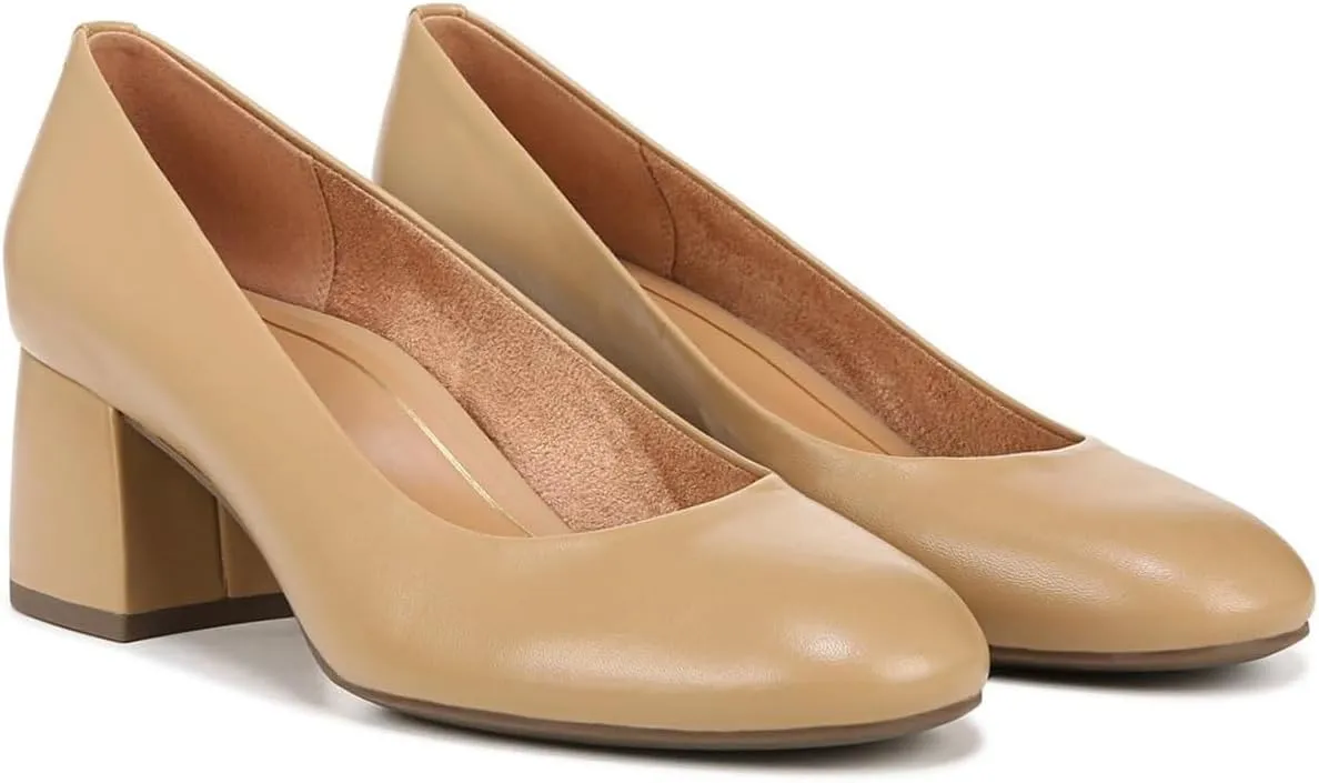 MOOMMO Women Classic Chunky Block Heel Suede Pumps Round Closed Toe Slip On 2" Low Thick Heels Dress Shoes Matte Patent Spring Fashion Office Ladies Work Pump Basic Shoe Elegant Wedding 4-11 M US