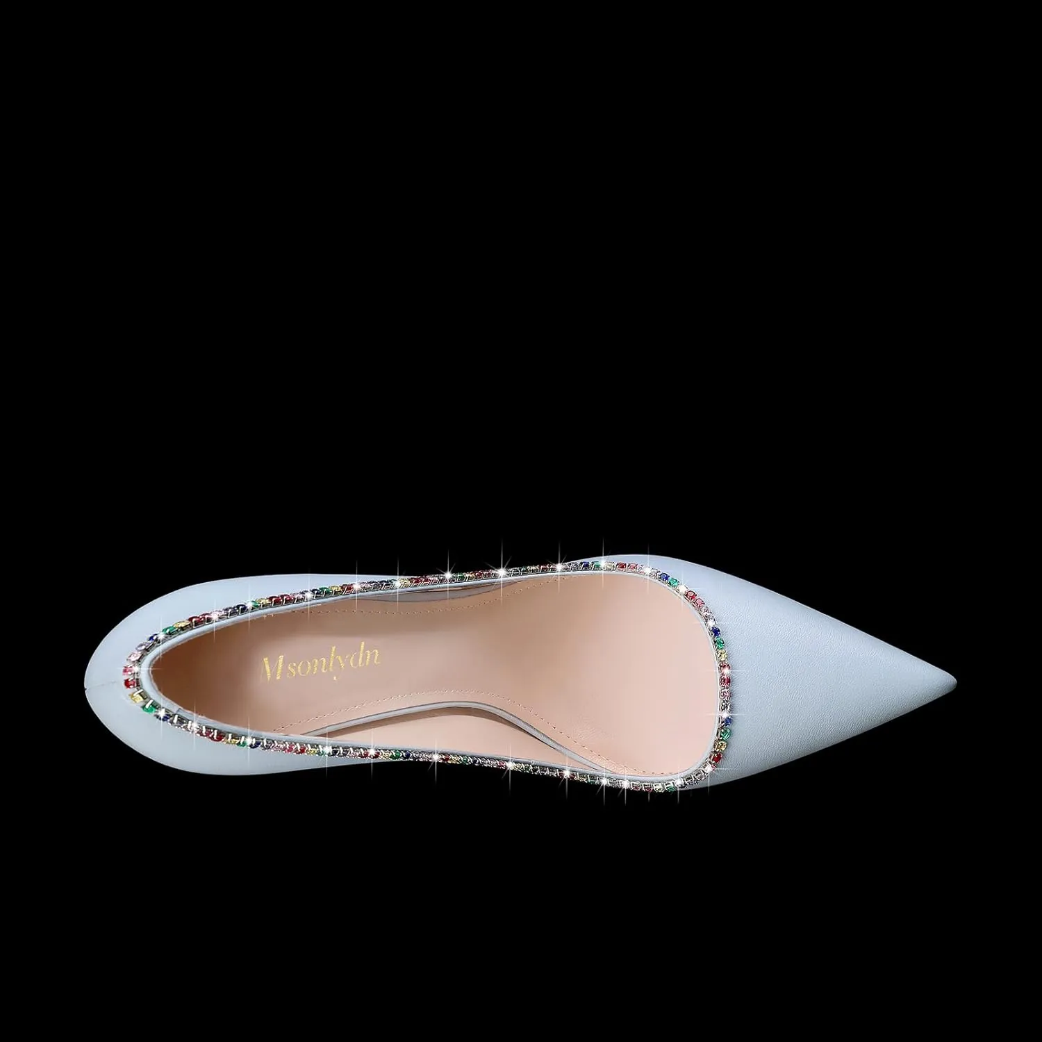 MSONLYDN Stiletto High Heels Pumps Leather for Women Pump High Heels Comfortable Women Pointed Toe for Prom 4.72 inch