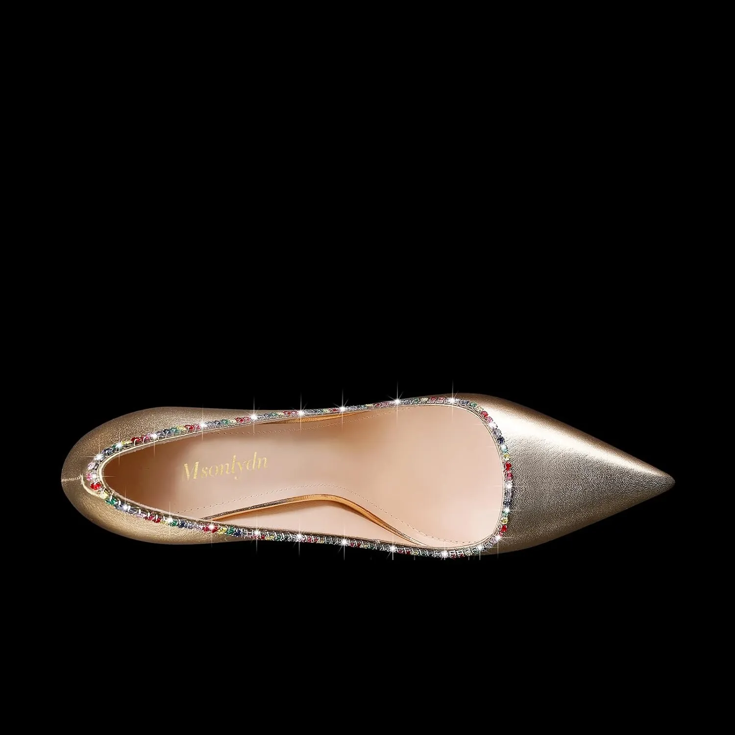 MSONLYDN Stiletto High Heels Pumps Leather for Women Pump High Heels Comfortable Women Pointed Toe for Prom 4.72 inch