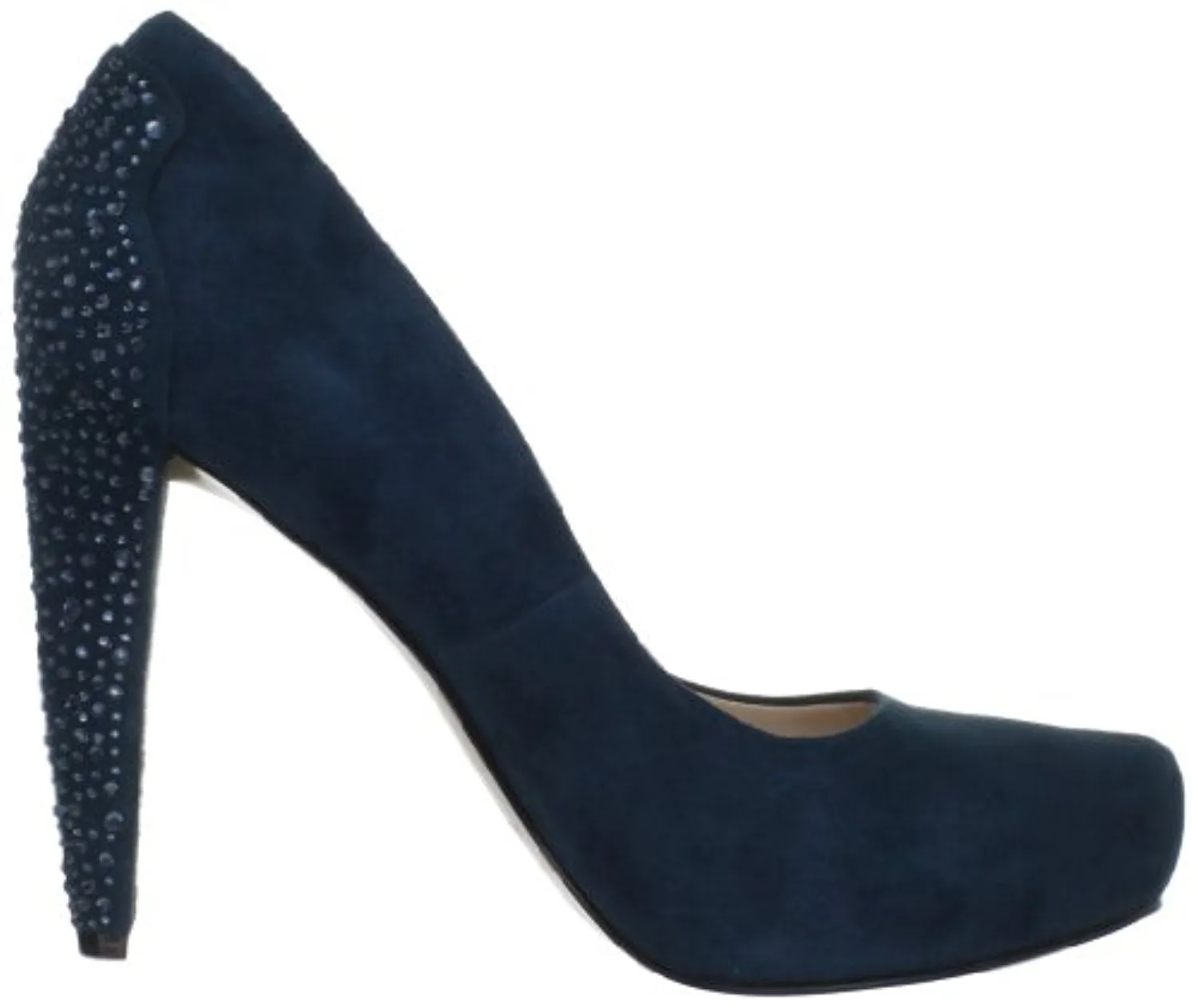 Nine West Women's Coldfeet Platform Pump,Blue-Green Suede,6.5 M US