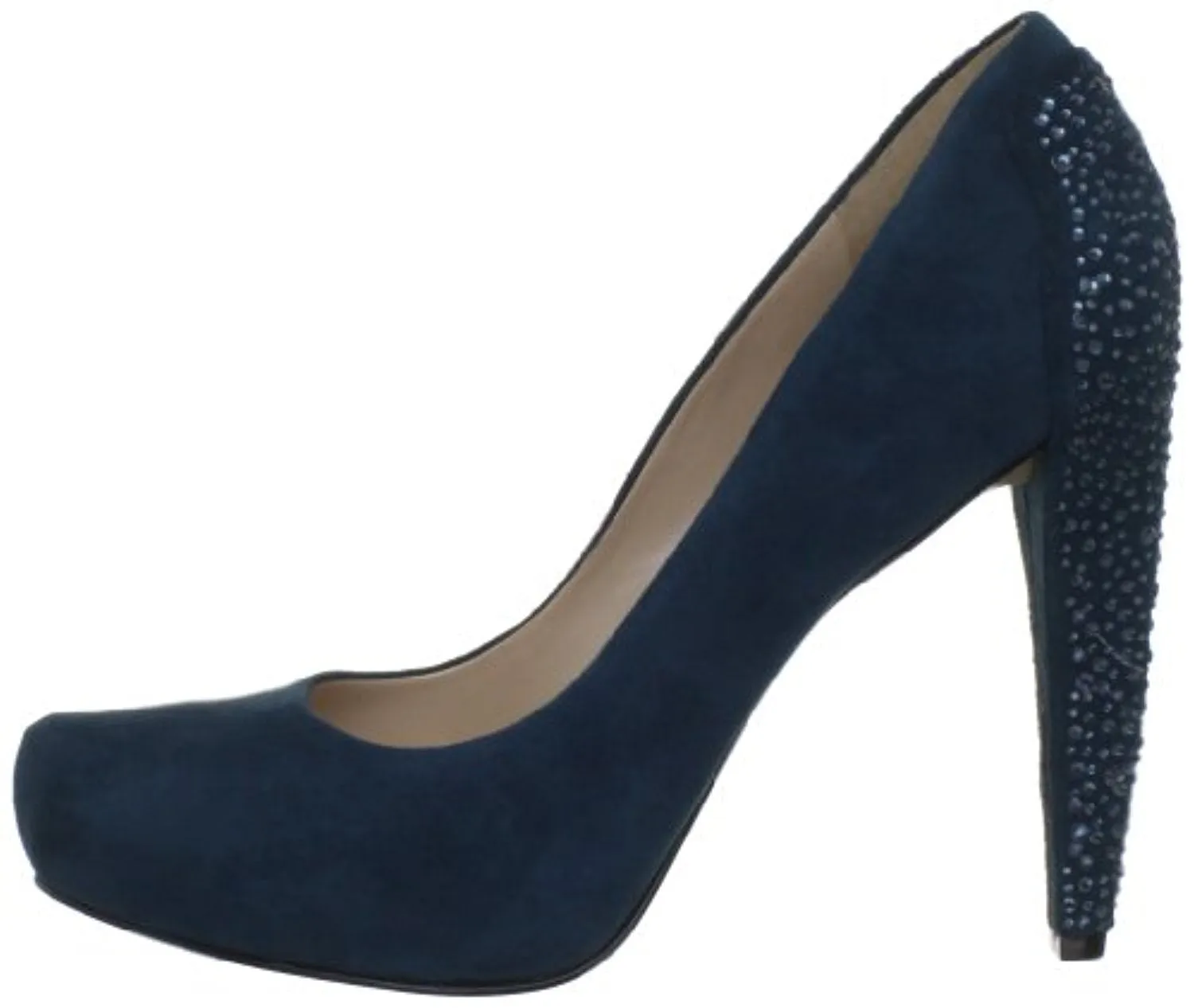 Nine West Women's Coldfeet Platform Pump,Blue-Green Suede,6.5 M US