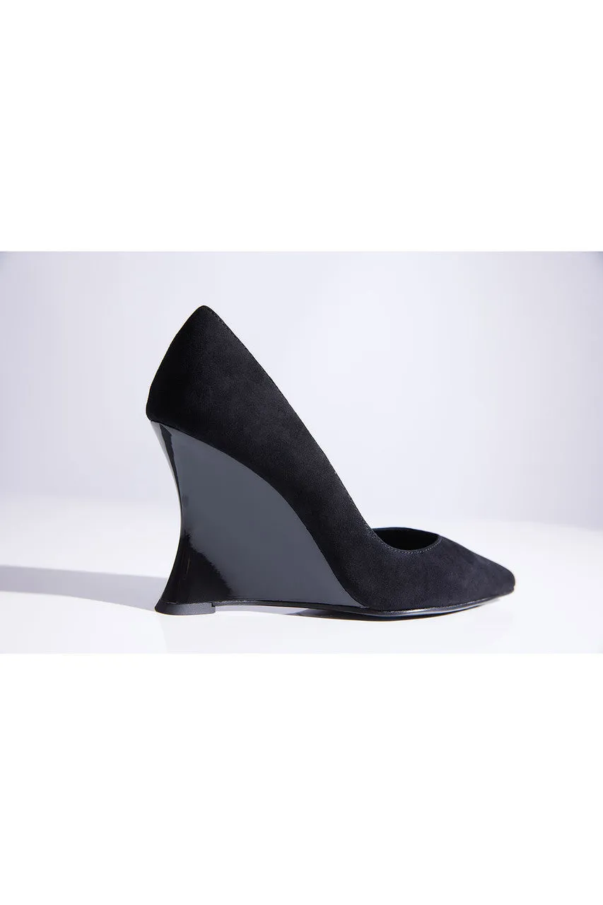 Nori Suede Wedge Pump