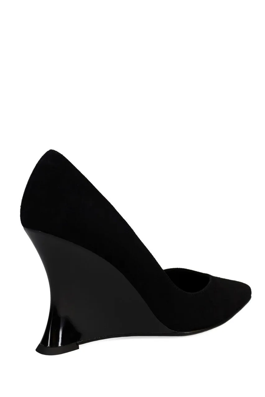 Nori Suede Wedge Pump