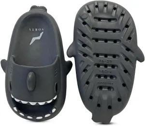 NORTY Boys Girls Unisex Toddler to Big Kid Lightweight Novelty Shark Slide Slipper