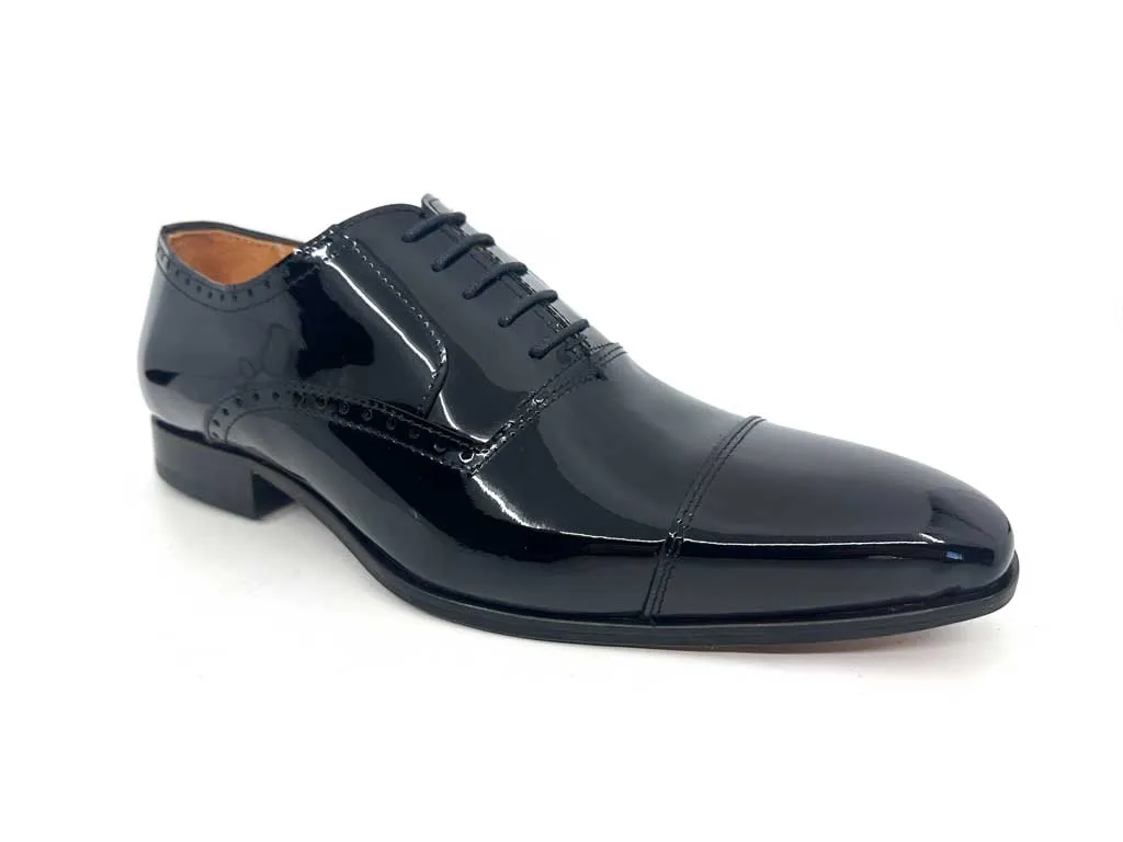 Oliver Black Patent Oxford Toecap Dress Shoes