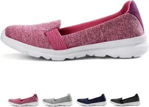 Optigard Women's Mesh Slip-on Flat Loafers,Shallow Mouth Breathable Comfortable Walking Shoes Backless Driving Shoes Outdoor Lightweight Casual Sneakers