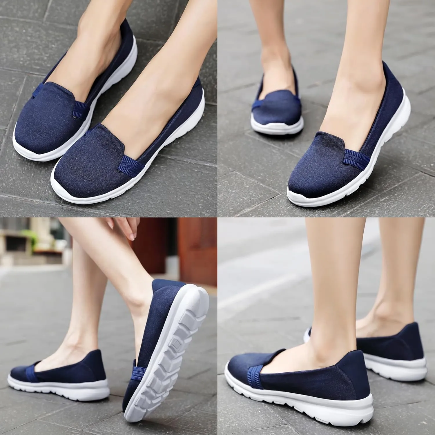 Optigard Women's Mesh Slip-on Flat Loafers,Shallow Mouth Breathable Comfortable Walking Shoes Backless Driving Shoes Outdoor Lightweight Casual Sneakers
