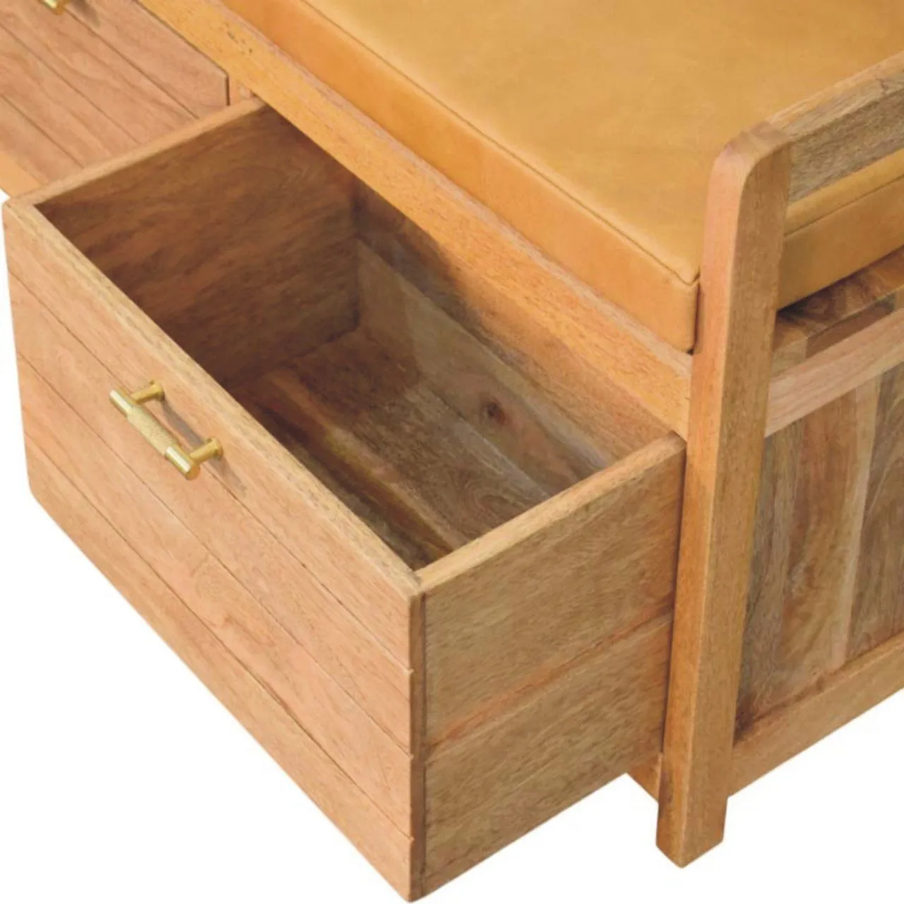Oxford 2 Drawer Storage Bench - Beige