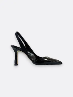Patent Suede Pump 9 cm
