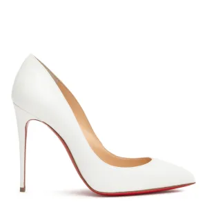 Pigalle Follies 100 patent white pumps