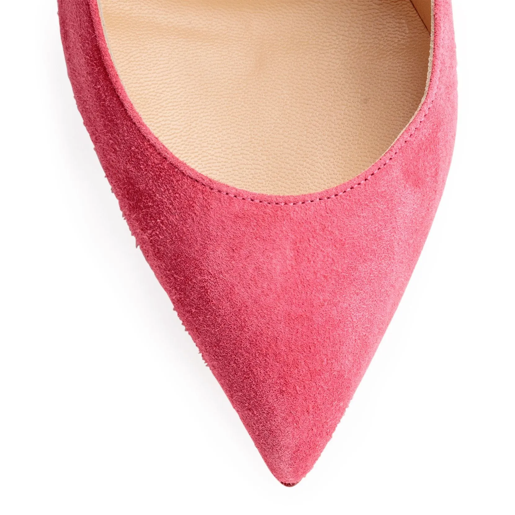 Pigalle Follies 100 pink suede pumps