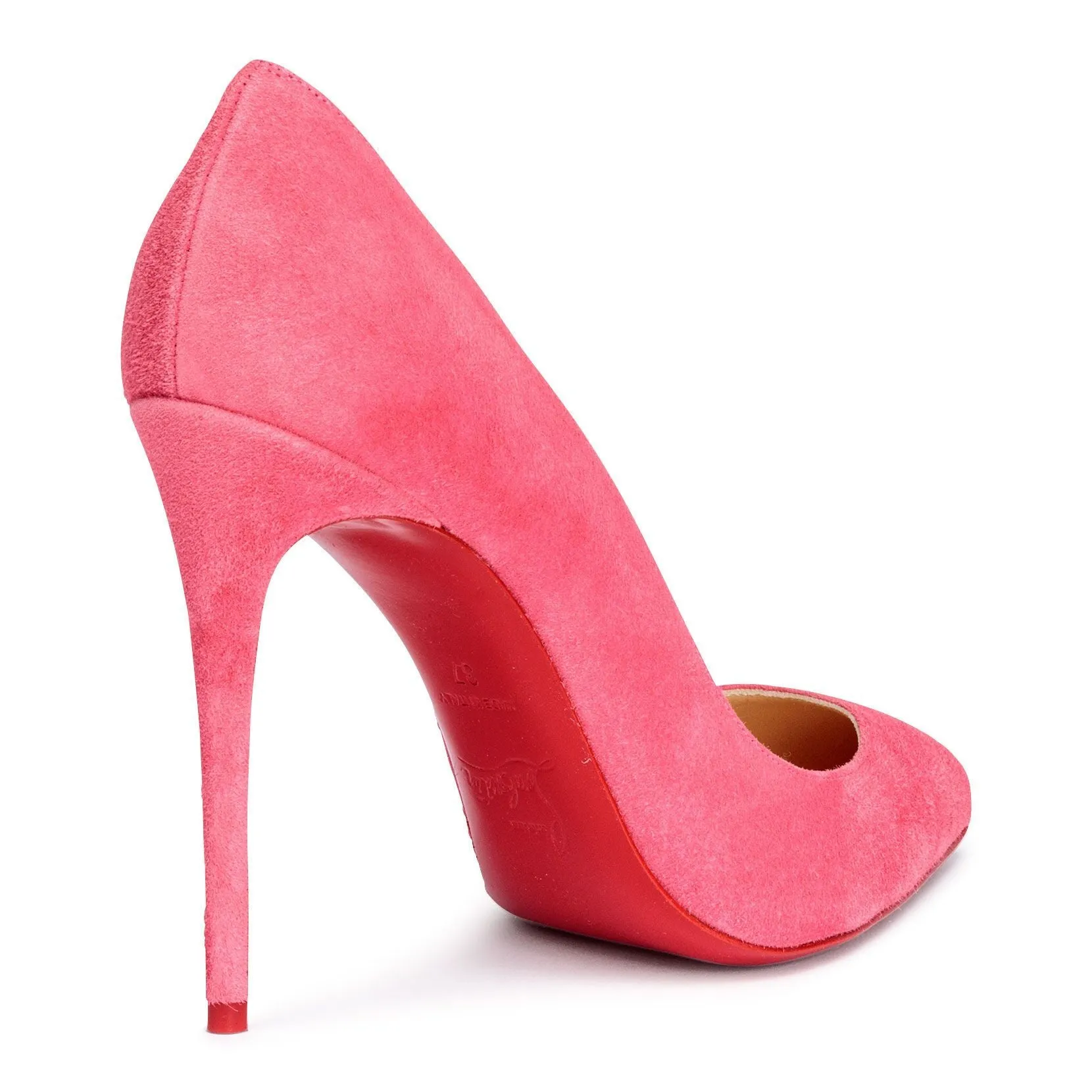 Pigalle Follies 100 pink suede pumps
