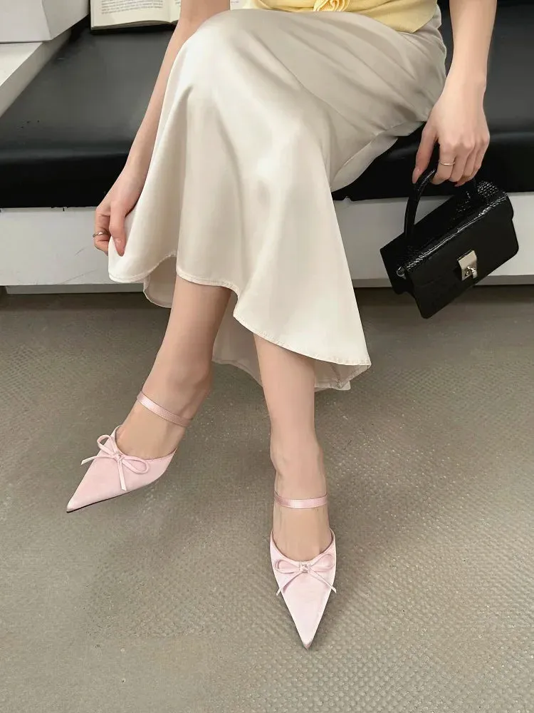Pointed Toe Thin Heels Pump Shoes