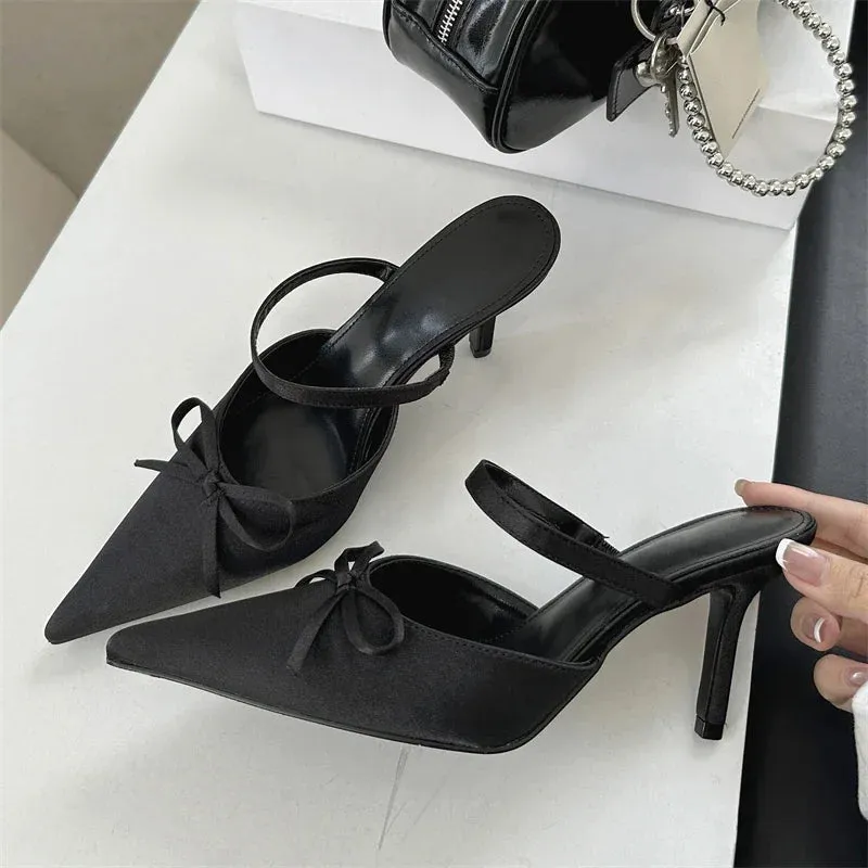 Pointed Toe Thin Heels Pump Shoes