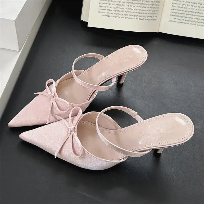 Pointed Toe Thin Heels Pump Shoes