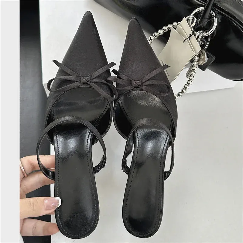 Pointed Toe Thin Heels Pump Shoes