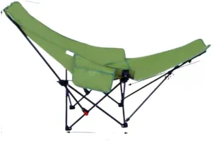 Portable Folding Camping Chair, Lawn Chair, Comfortable and Lightweight Sports Chair, Equipped with Three Adjustable Outdoor Fishing Gears, Suitable for Travel (4th Gear Green Adjustment)
