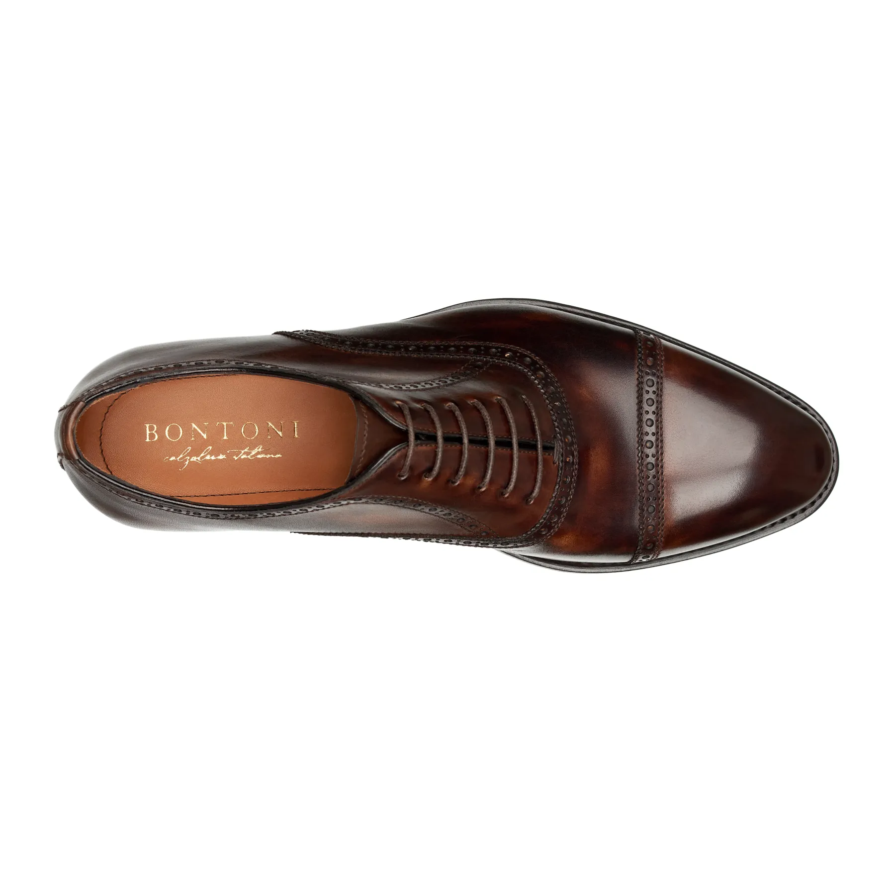 "Bellantonio" Six-Eyelet Oxford with Hand-Stitched Details