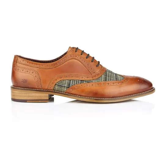 "Leven" Oxford Tan/Tweed