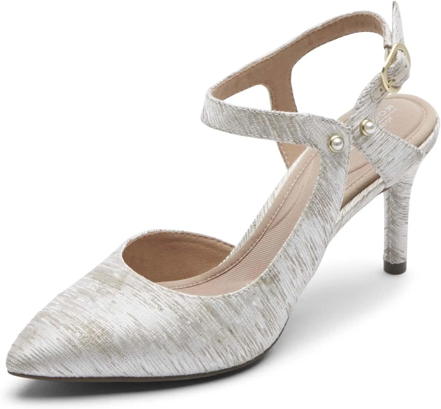 Rockport Women's Total Motion 75mmpth Cross Strap Pump