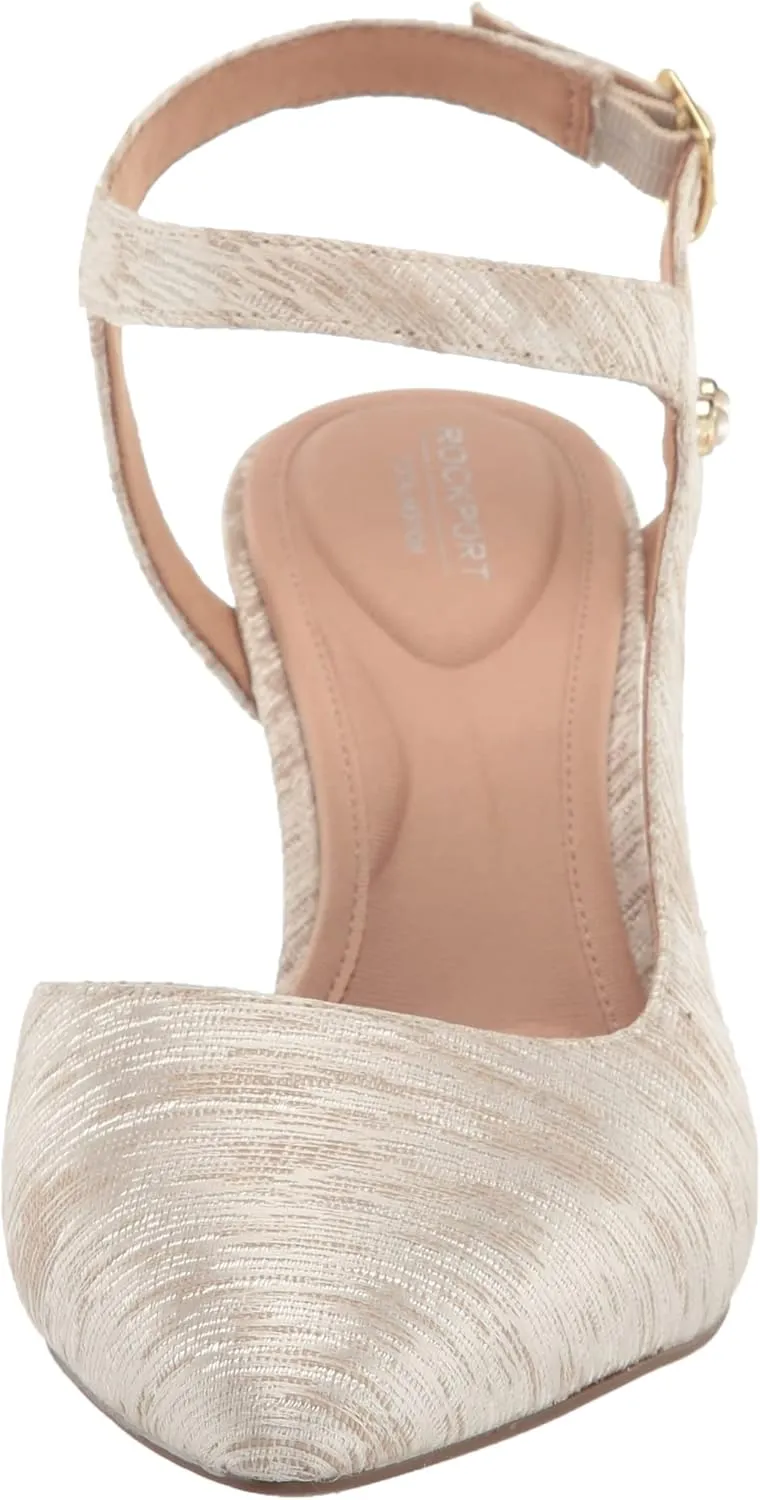 Rockport Women's Total Motion 75mmpth Cross Strap Pump