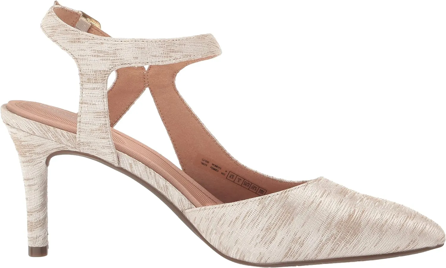 Rockport Women's Total Motion 75mmpth Cross Strap Pump