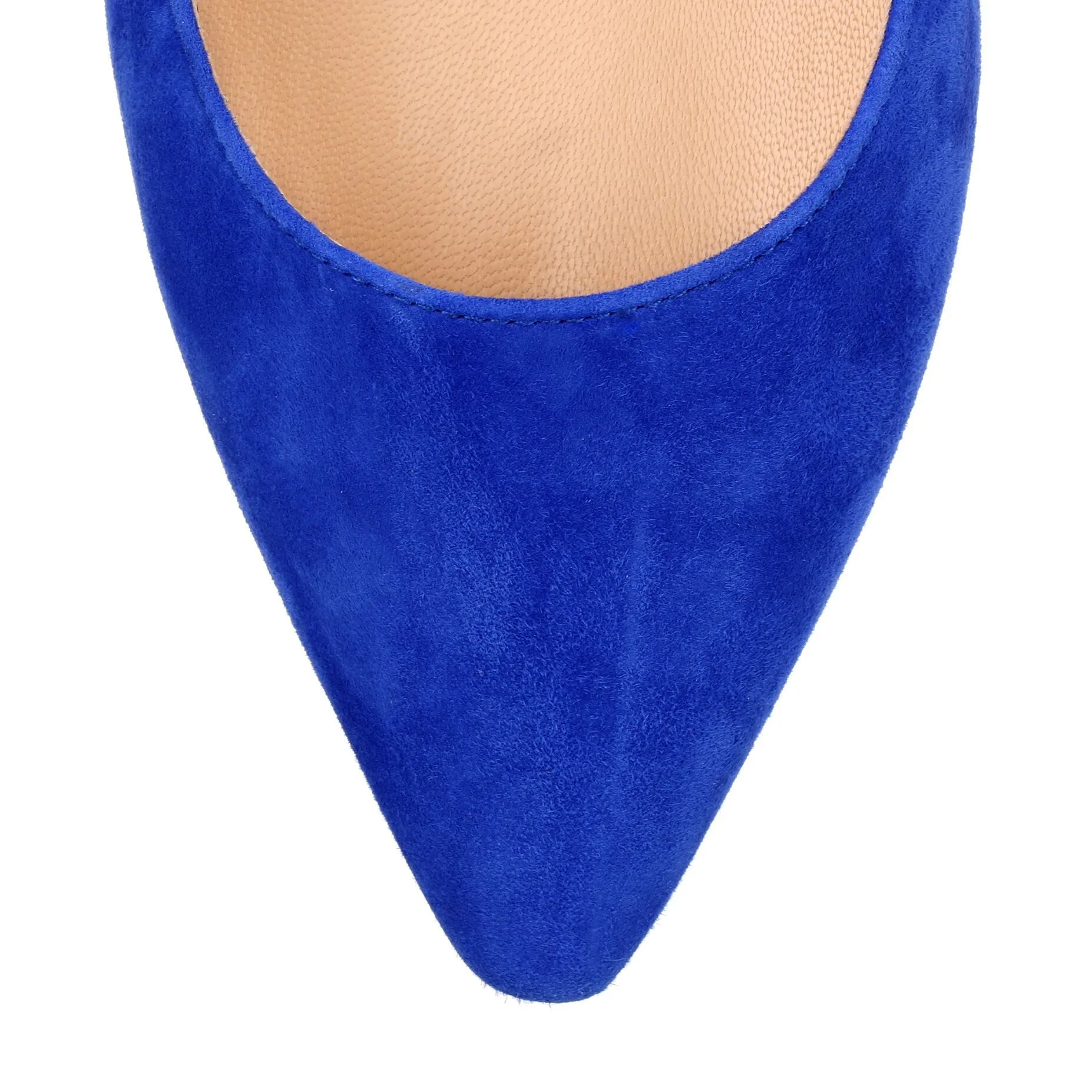 Romy 85 blue suede pump