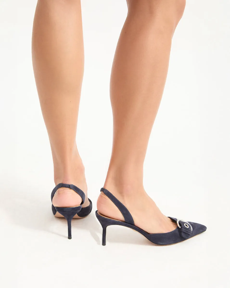 Roxy Suede Slingback Pump