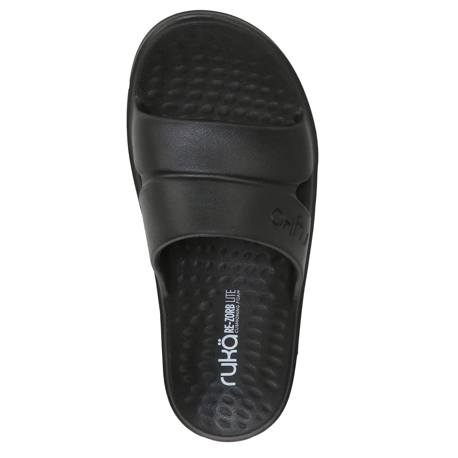 Ryka Womens Restore Recovery Slide Sandal, Black, 8 US
