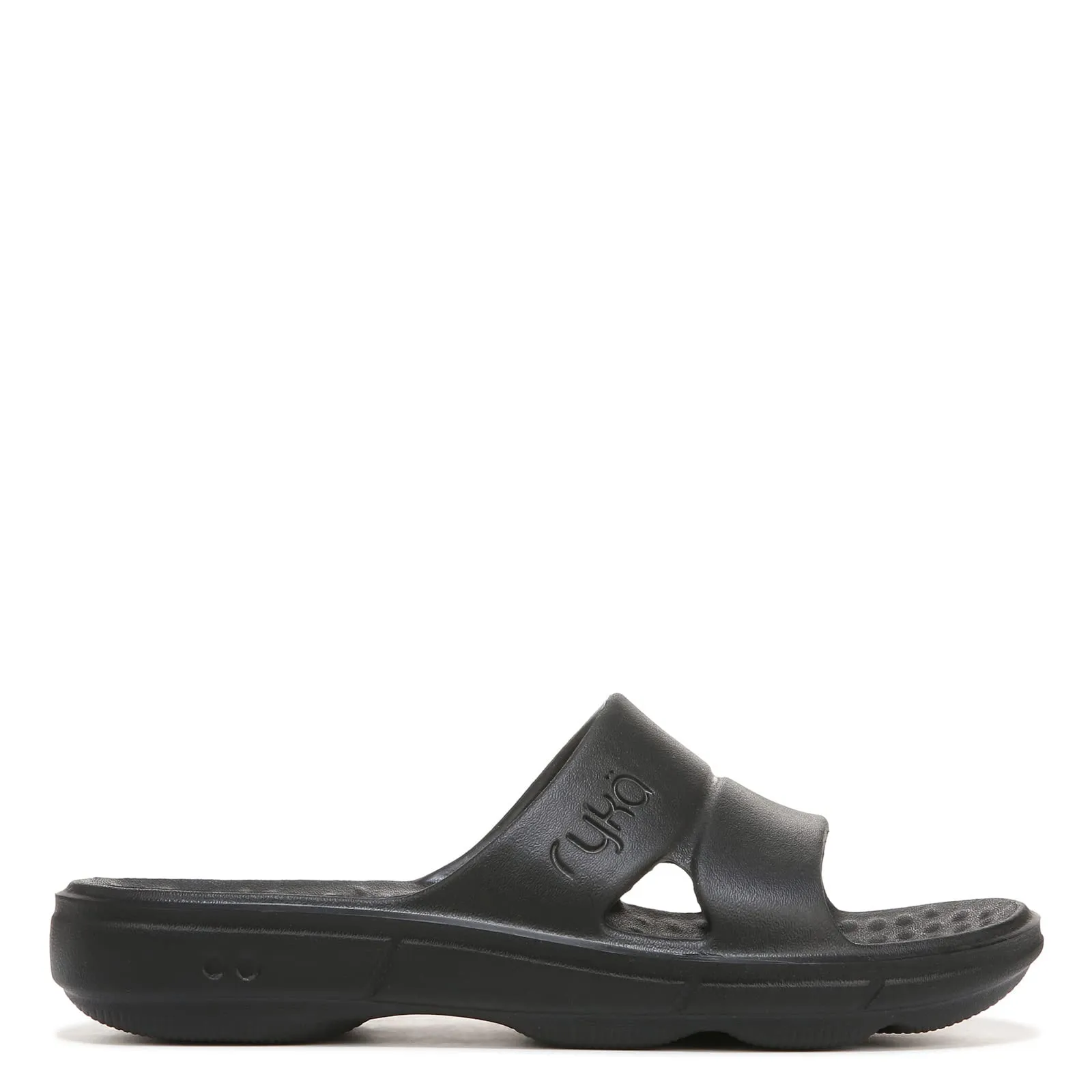 Ryka Womens Restore Recovery Slide Sandal, Black, 8 US