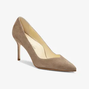Sarah Flint Perfect Pump 85 :: Taupe Suede